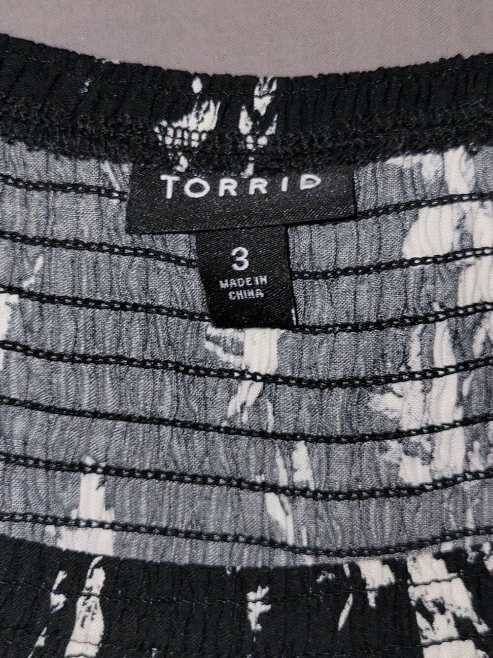 Torrid Floral Midi Dress Plus Size 3 Black White Ruffles New - Picture 8 of 8